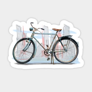 Fahrrad retro Sticker